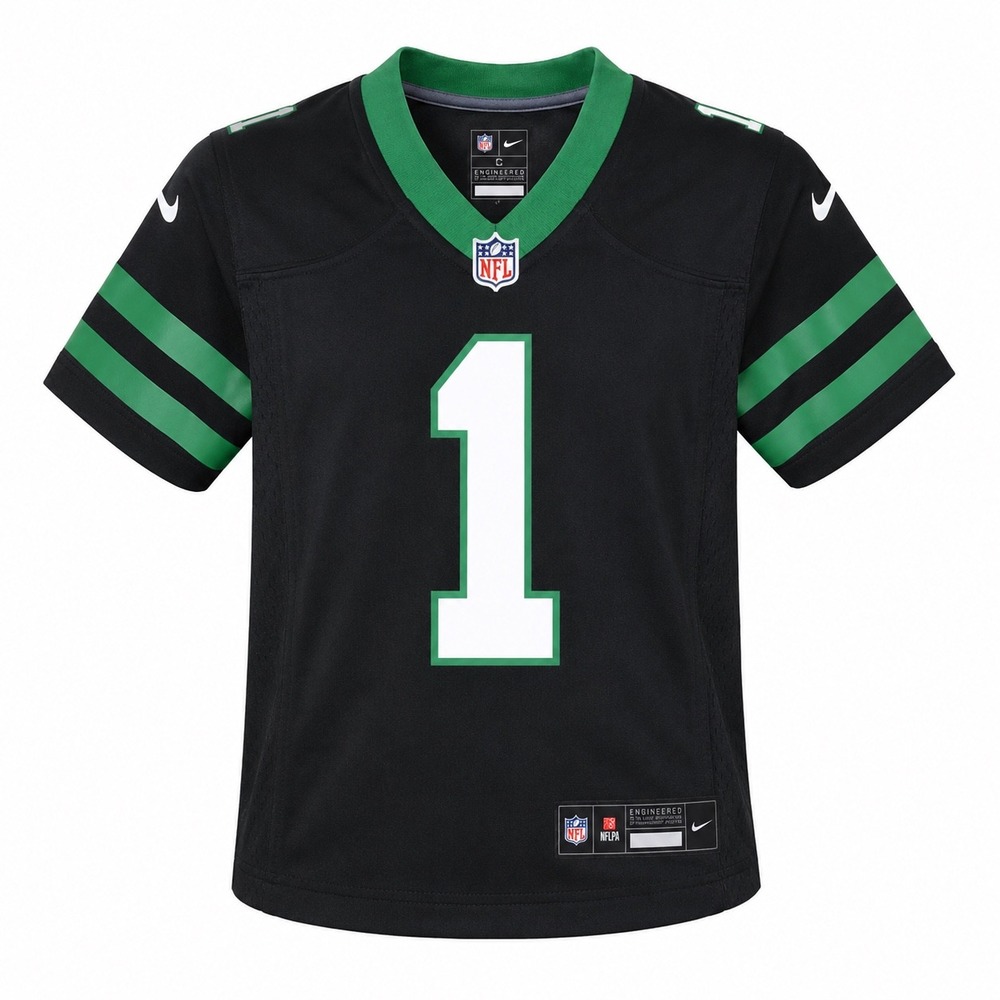 Nike New York Jets Sauce Gardner 1 Youth Black Game Jersey Small‎ 8 sportswear